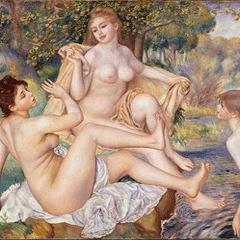 reproductie The large bathers van Pierre-Auguste Renoir